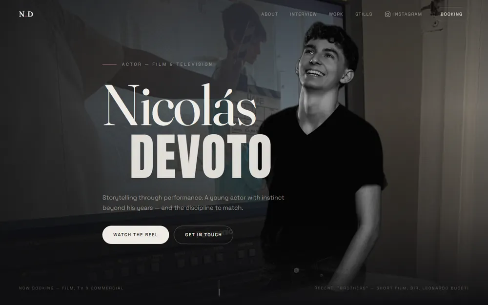 The homepage of nicolasdevoto.com